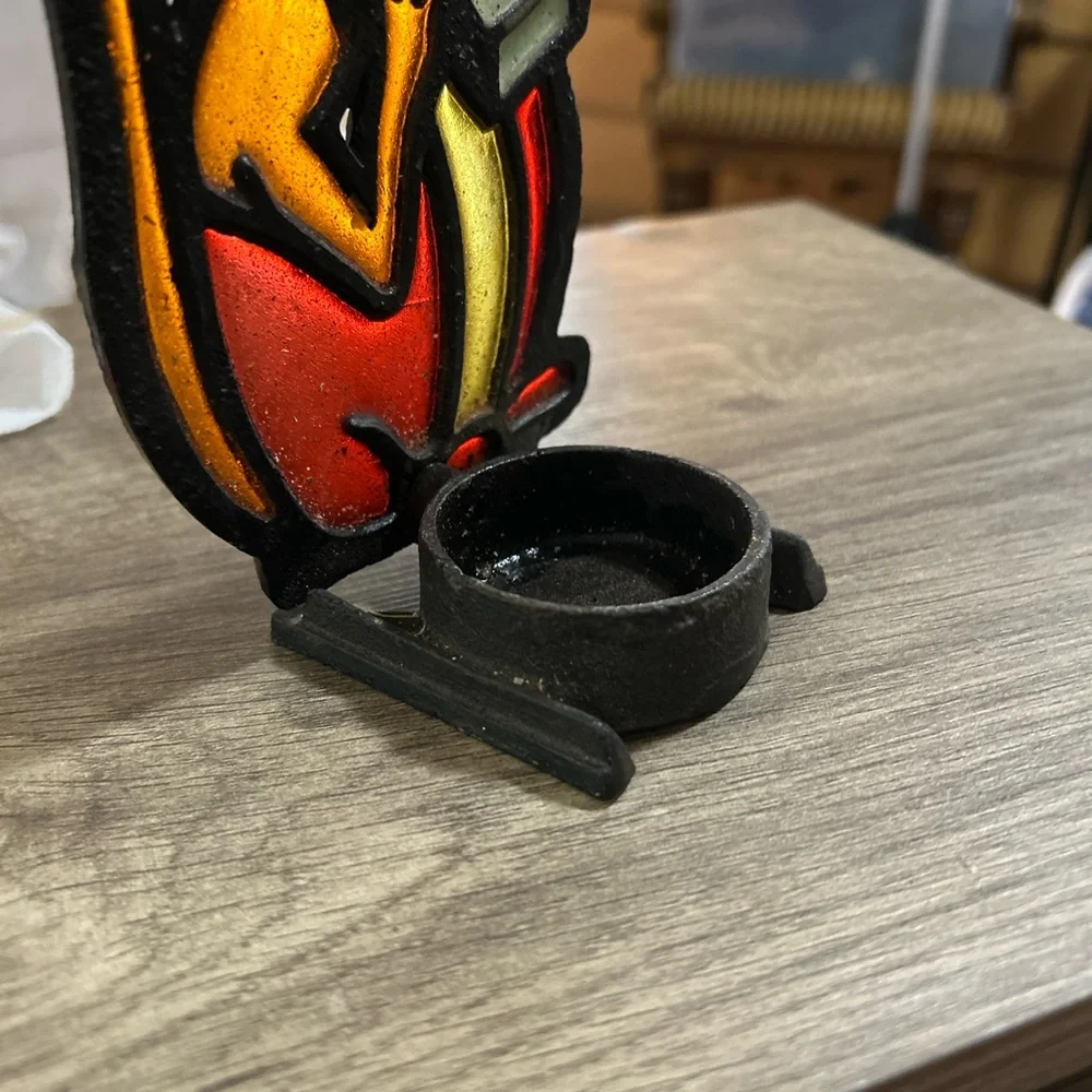 Colorful‎ Stained Glass Mouse Candle Holder
